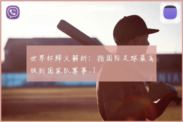 世界杯释义解析:指国际足球最高级别国家队赛事_1